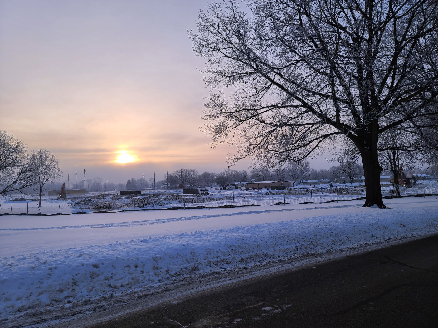 Sunrise over the Old School